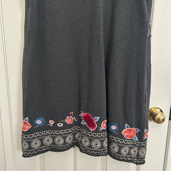 Johnny Was Embroidered Floral Sleeveless Duster | Size XL - Picture 7 of 9
